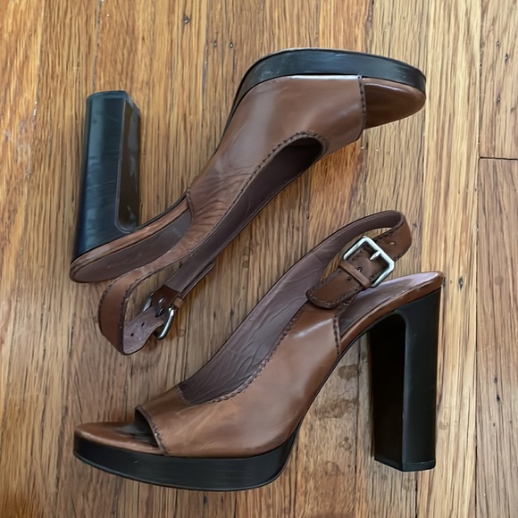 Miu Miu platform sling backs size 39.5 - Picture 2 of 8